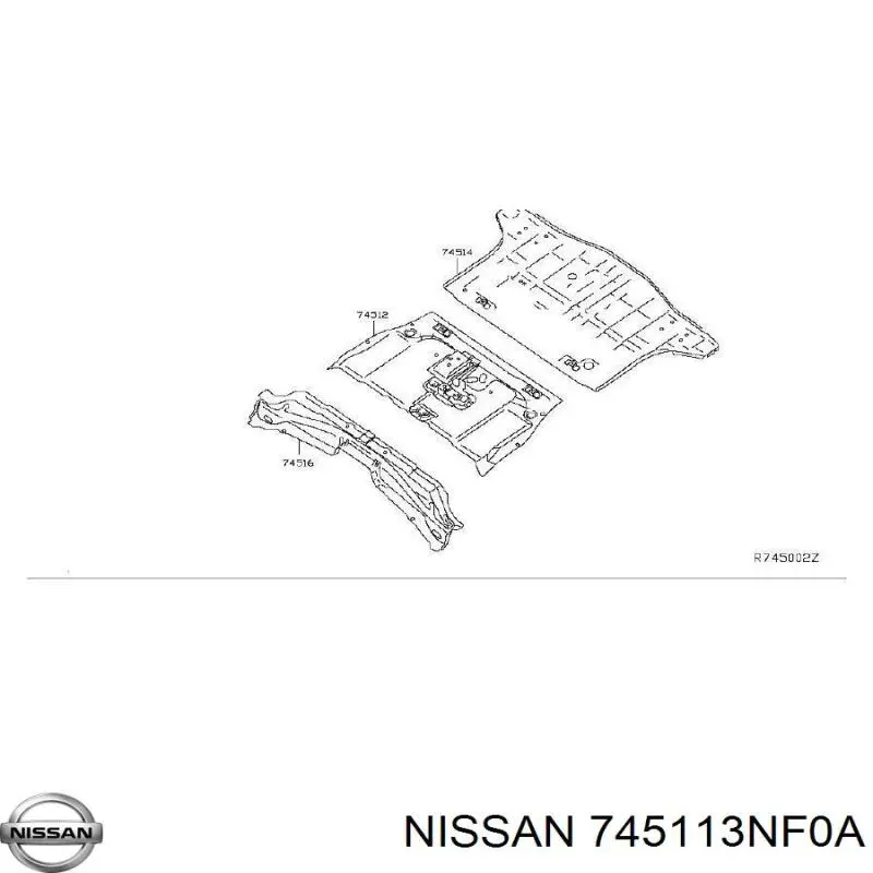 745113NF0A Nissan/Infiniti Настил підлоги
