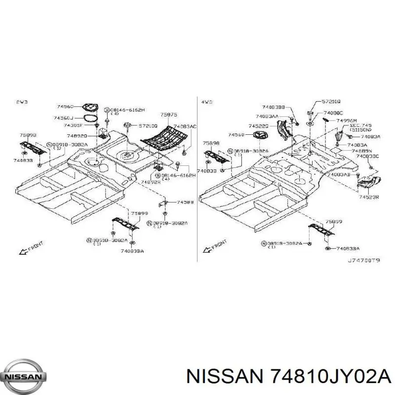  Nissan/Infiniti 74810JY02A ціна, від 5.71 USD