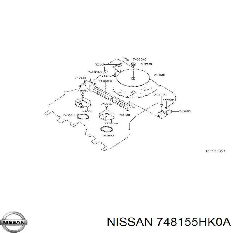  Nissan/Infiniti 748155HK0A ціна, від 49.67 USD