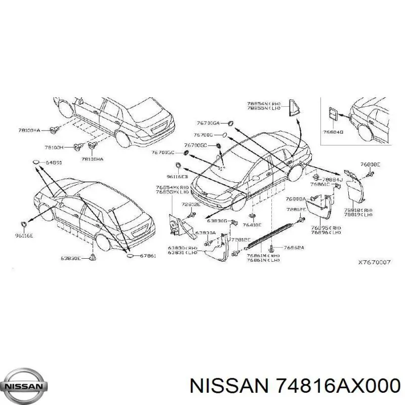 74816AX000 Nissan/Infiniti 