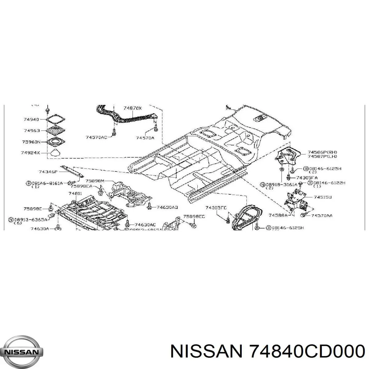 Купити 74840CD000 Nissan/Infiniti 