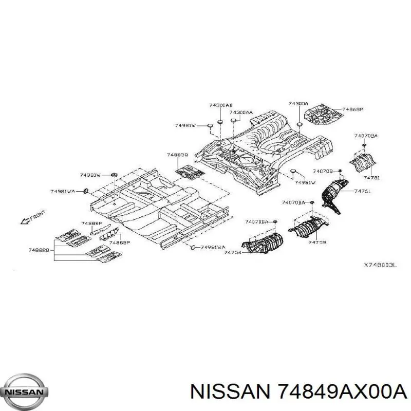  74849AX00A Nissan/Infiniti