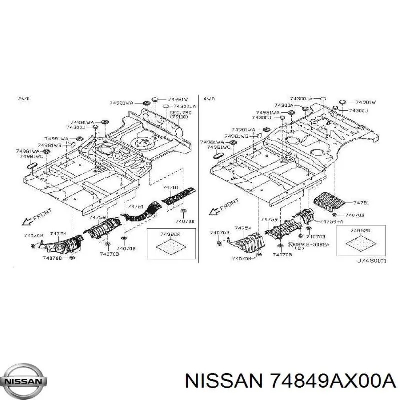 74849AX00A Nissan/Infiniti 