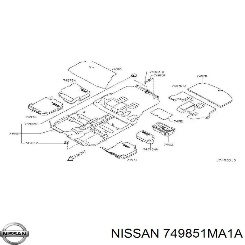  Nissan/Infiniti 749851MA1A ціна, від 6.80 USD