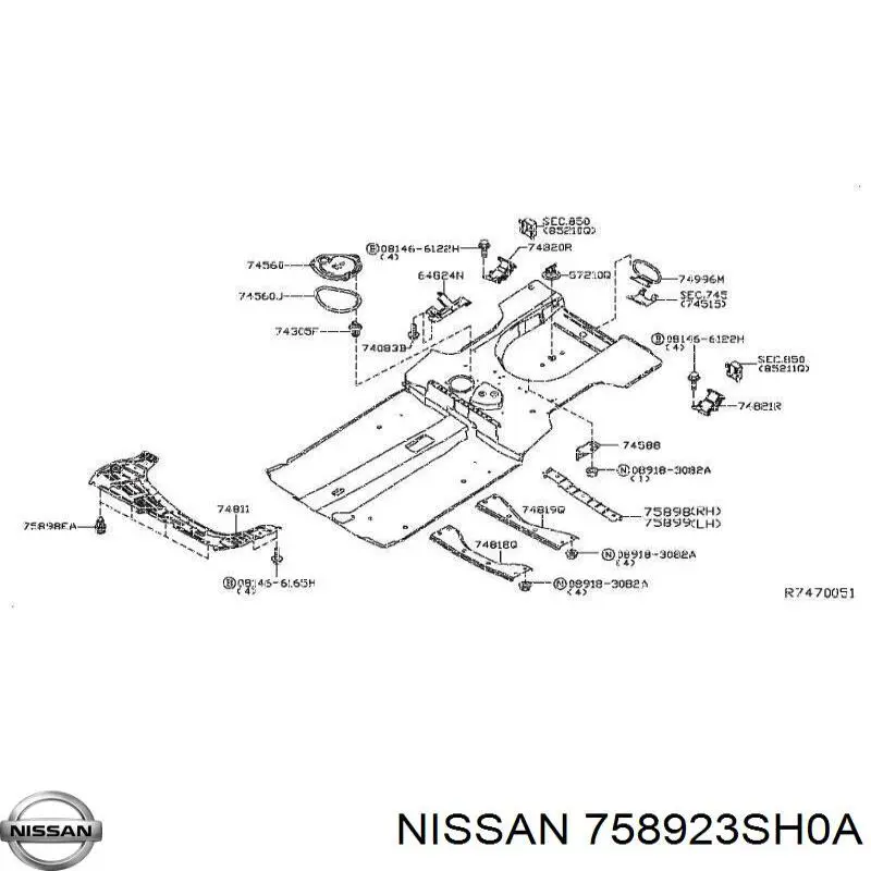  Nissan/Infiniti 758923SH0A ціна, від 7.60 USD