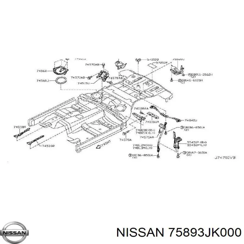  75893JK000 Nissan