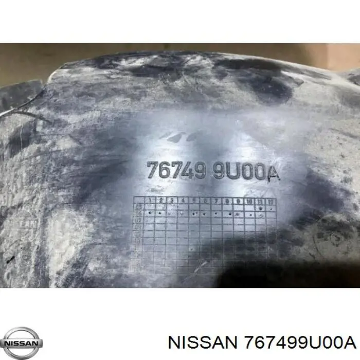 767499U00A Nissan/Infiniti Підкрилок заднього крила, лівий