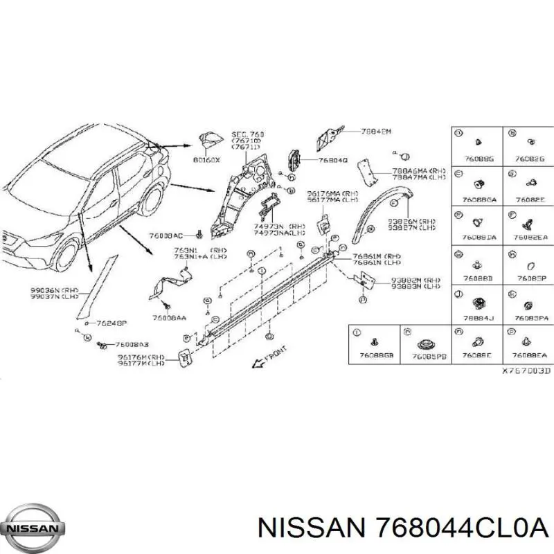  768044CL0A Nissan/Infiniti