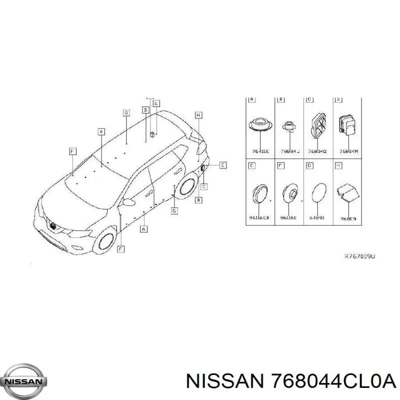 Купити 768044CL0A Nissan/Infiniti 