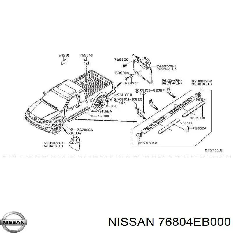  Nissan/Infiniti 76804EB000 ціна, від 9.68 USD