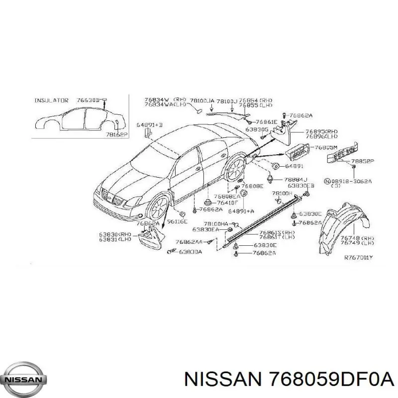 Купити 768059DF0A Nissan/Infiniti 