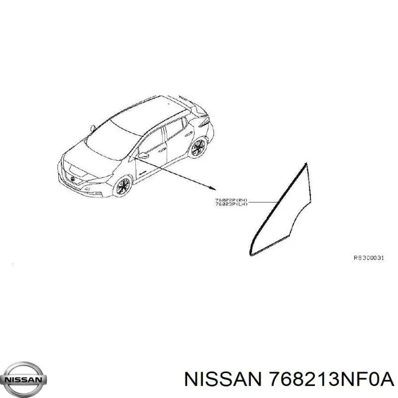 Скло-кватирка дверей, передніх, лівих Nissan/Infiniti 768213NF0A ціна, від 25.34 USD