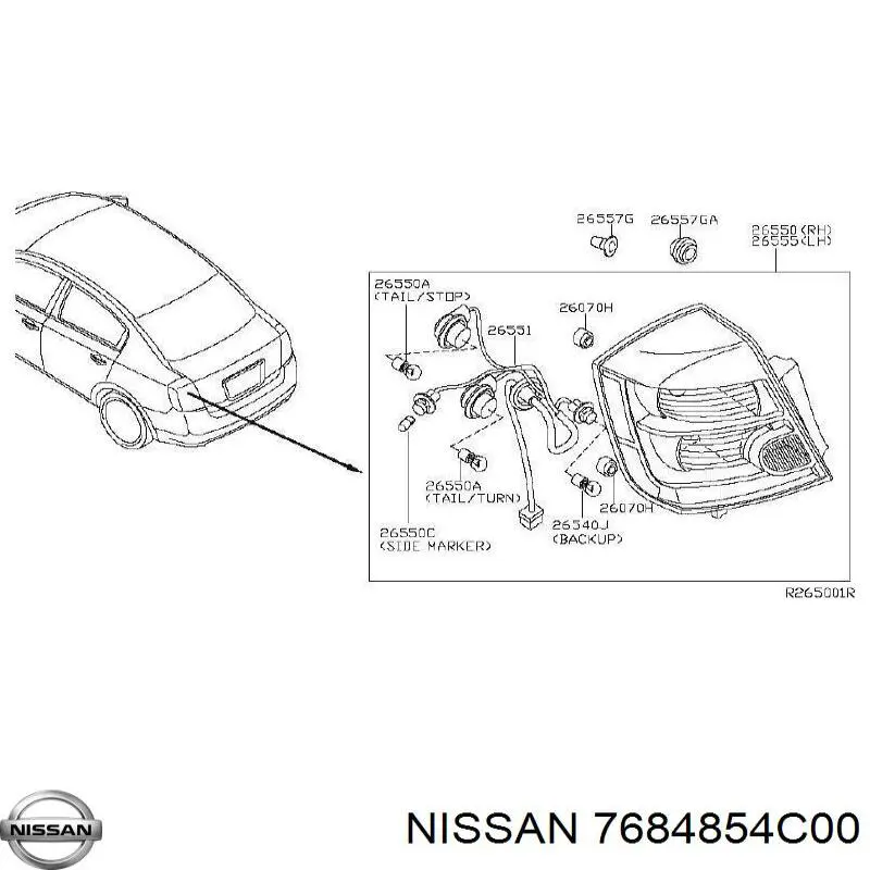  7684854C00 Nissan