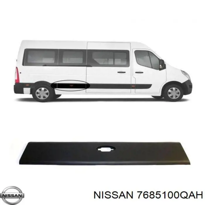 Купити 7685100QAJ Renault (RVI) Молдинг заднього лівого крила