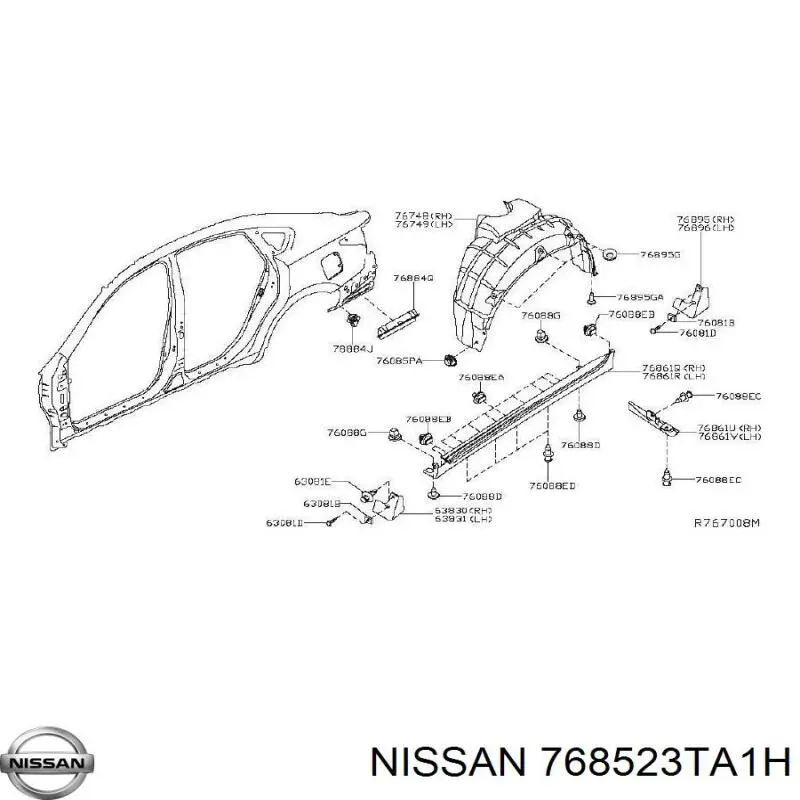 Купити 768523TA1H Nissan/Infiniti 