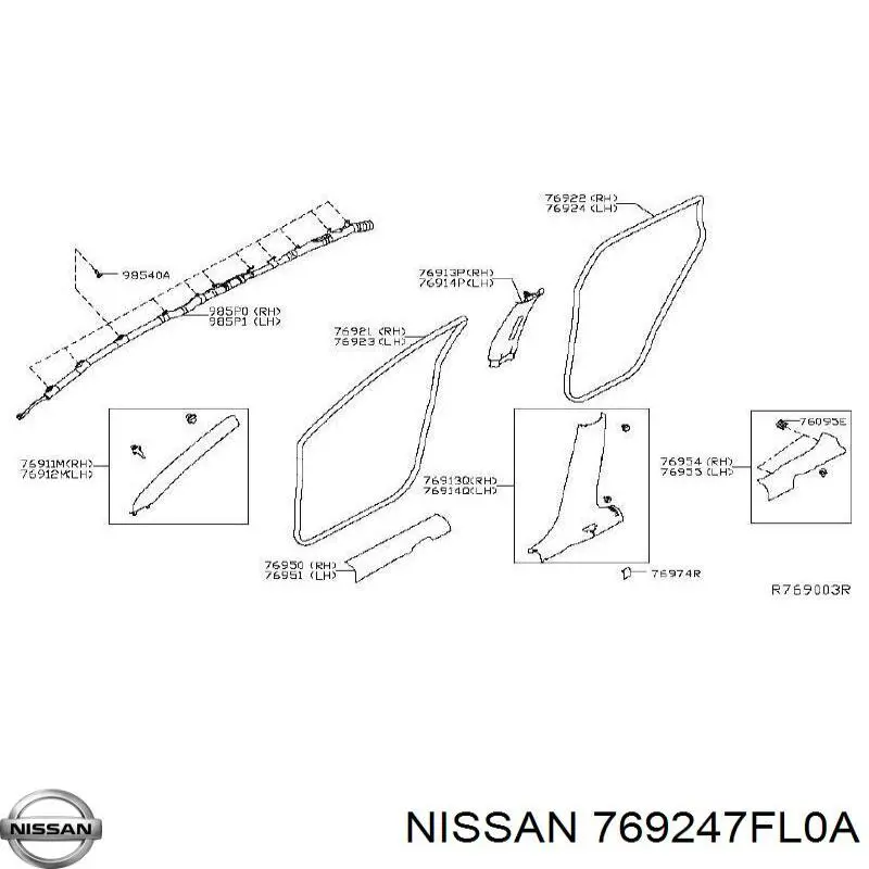  769247FL0A Nissan