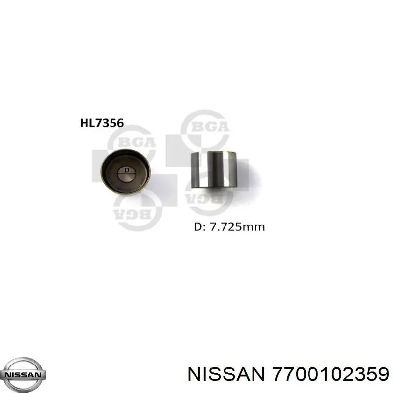 Гідрокомпенсатор, гідроштовхач, штовхач клапанів Nissan Interstar (X70) (Нісан Інтерстар)