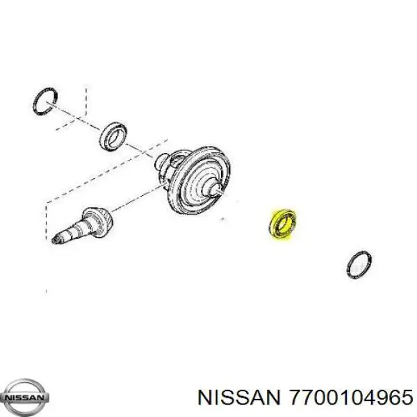 Шайба диференціалу переднього моста Nissan/Infiniti 7700104965