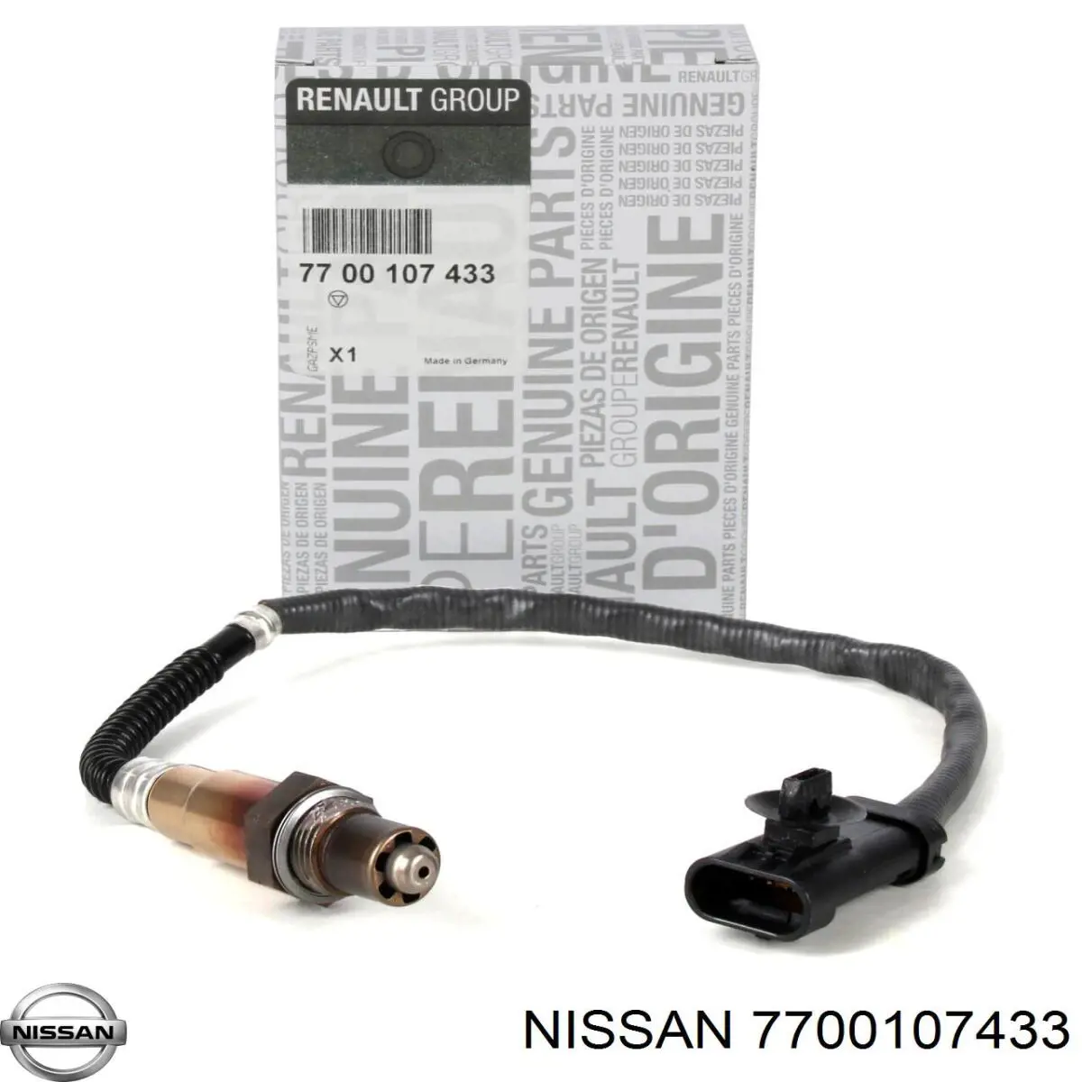 7700107433 Nissan лямбда-зонд, датчик кисню після каталізатора