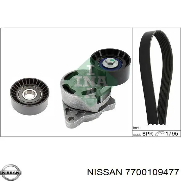 7700109477 Nissan ремінь приводний, агрегатів