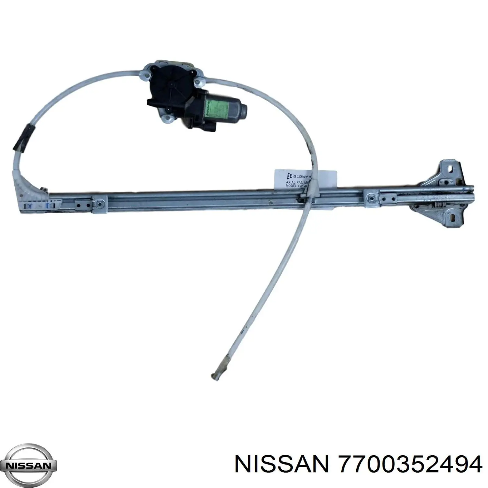 Склопідйомник передньої лівої двері 7700352494 Nissan/Infiniti
