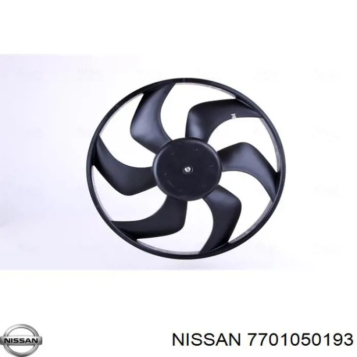7701050193 Nissan електровентилятор охолодження в зборі (двигун + крильчатка)