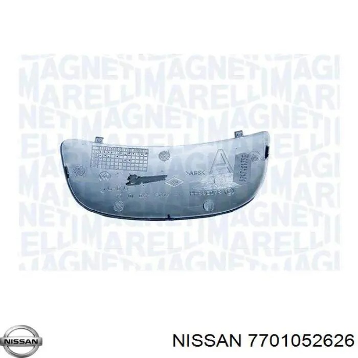 Дзеркальний елемент дзеркала заднього виду, правого 7701052626 Nissan