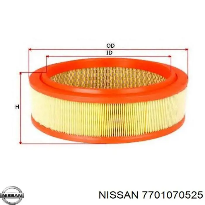 Фільтр повітряний 7701070525 Nissan