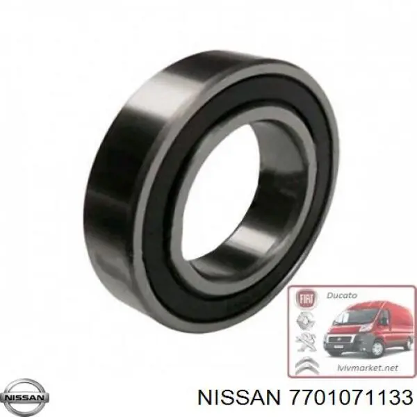 Підвісний підшипник передньої піввісі 7701071133 Nissan/Infiniti