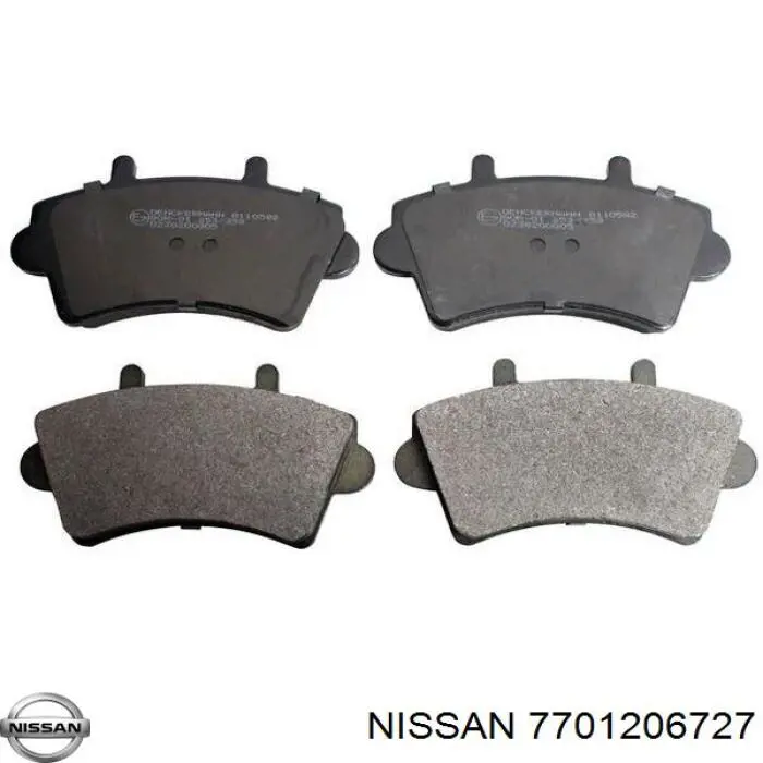 Гальмівні колодки Nissan/Infiniti 7701206727 ціна, від 19.67 USD