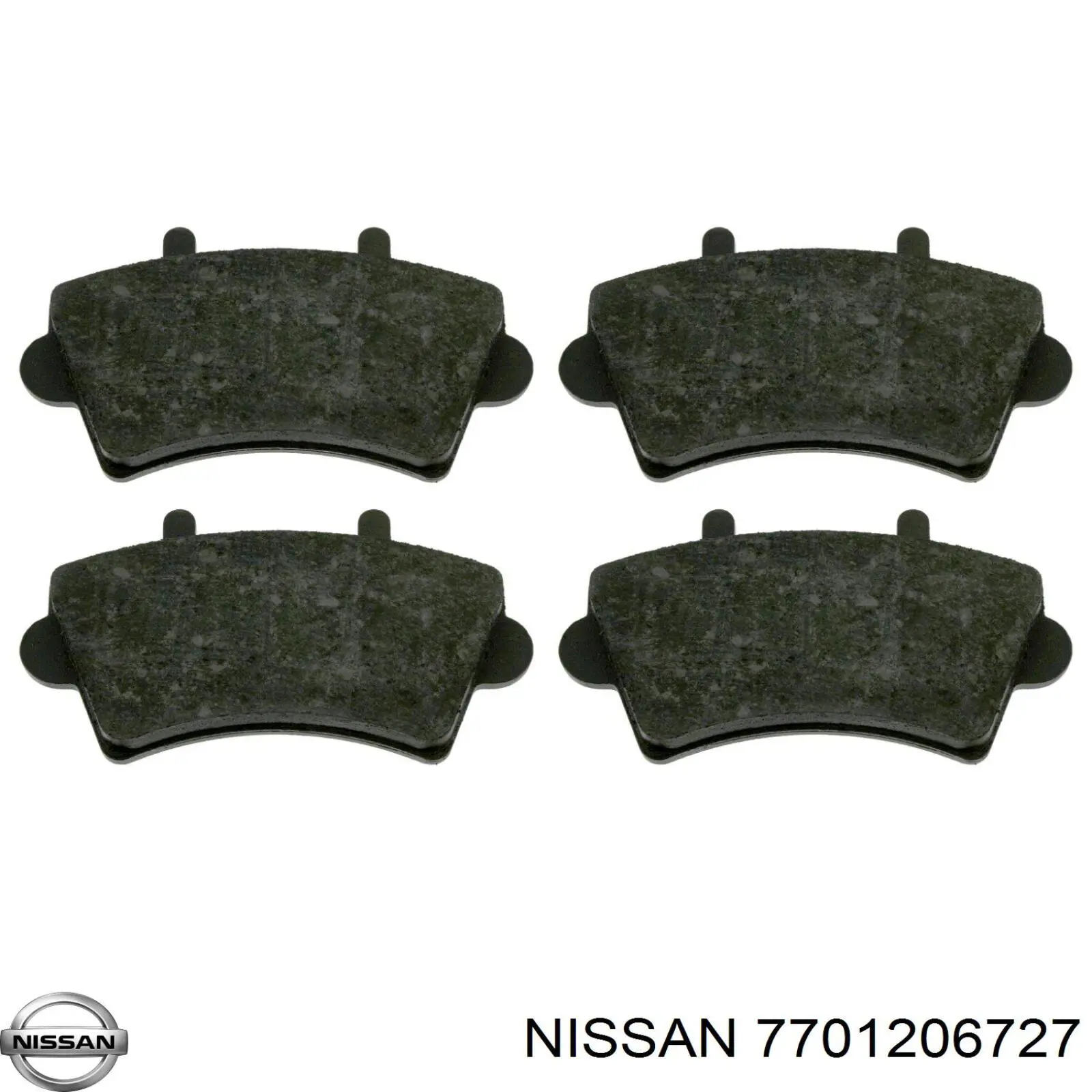 Купити 7701206727 Nissan/Infiniti Колодки гальмівні передні, дискові