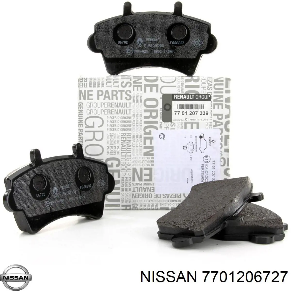 7701206727 Nissan/Infiniti Передні гальмівні колодки