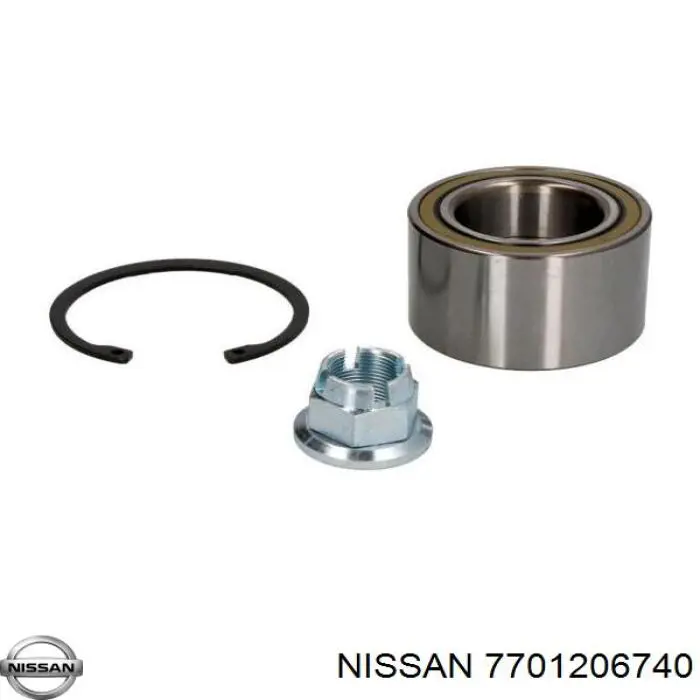 Комплект підшипник маточини передньої Nissan/Infiniti 7701206740 ціна, від 25.34 USD