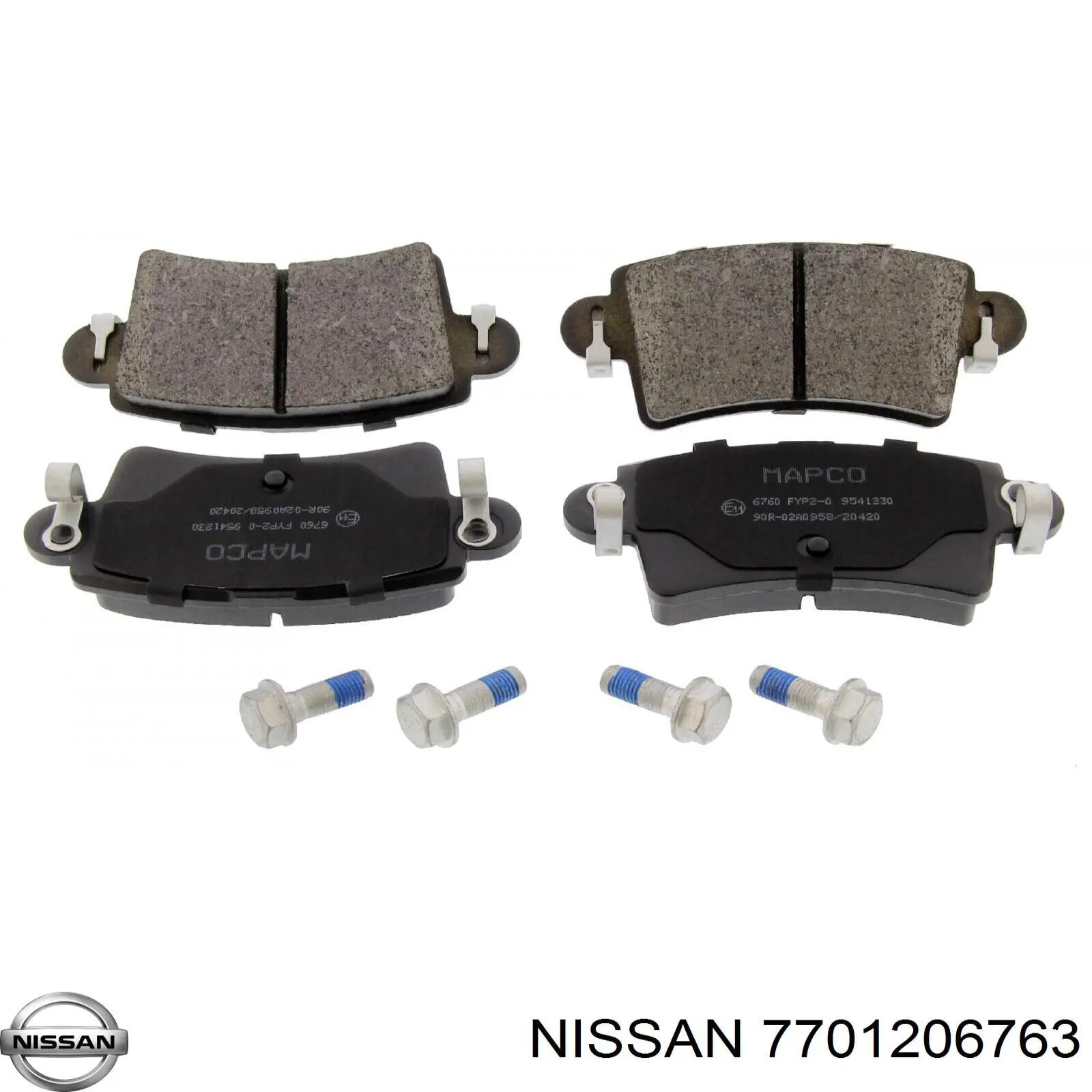Купити 7701206763 Nissan/Infiniti Задні колодки