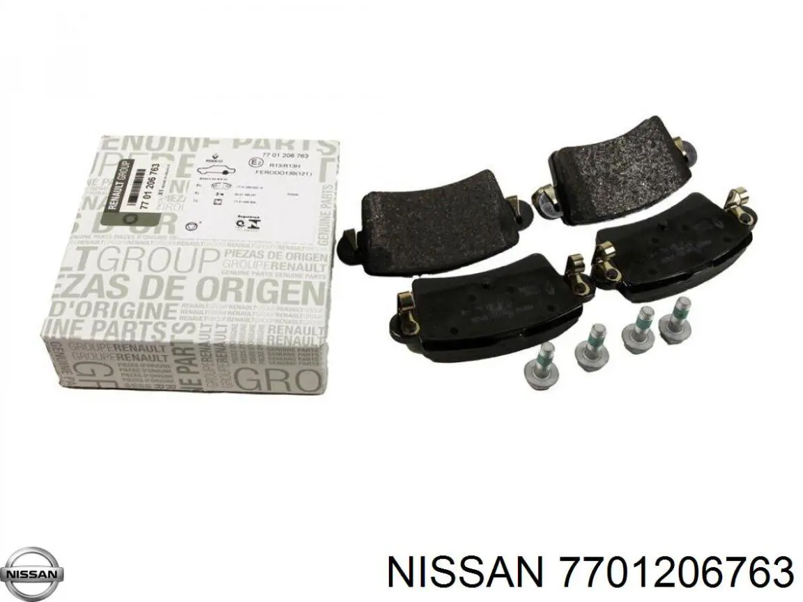 7701206763 Nissan/Infiniti Колодки гальмівні задні, дискові