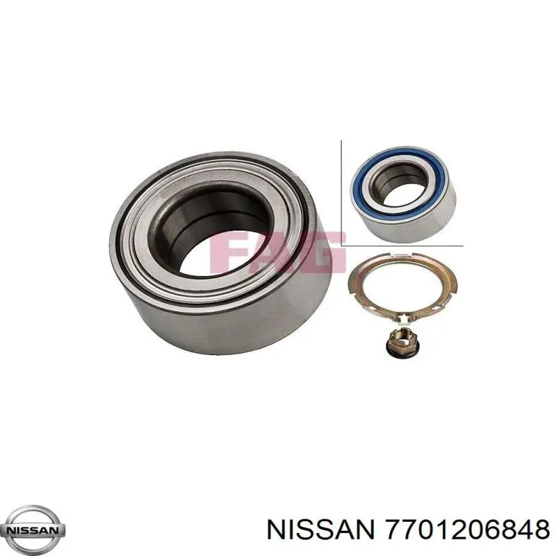 7701206848 Nissan/Infiniti Підшипник маточини передньої