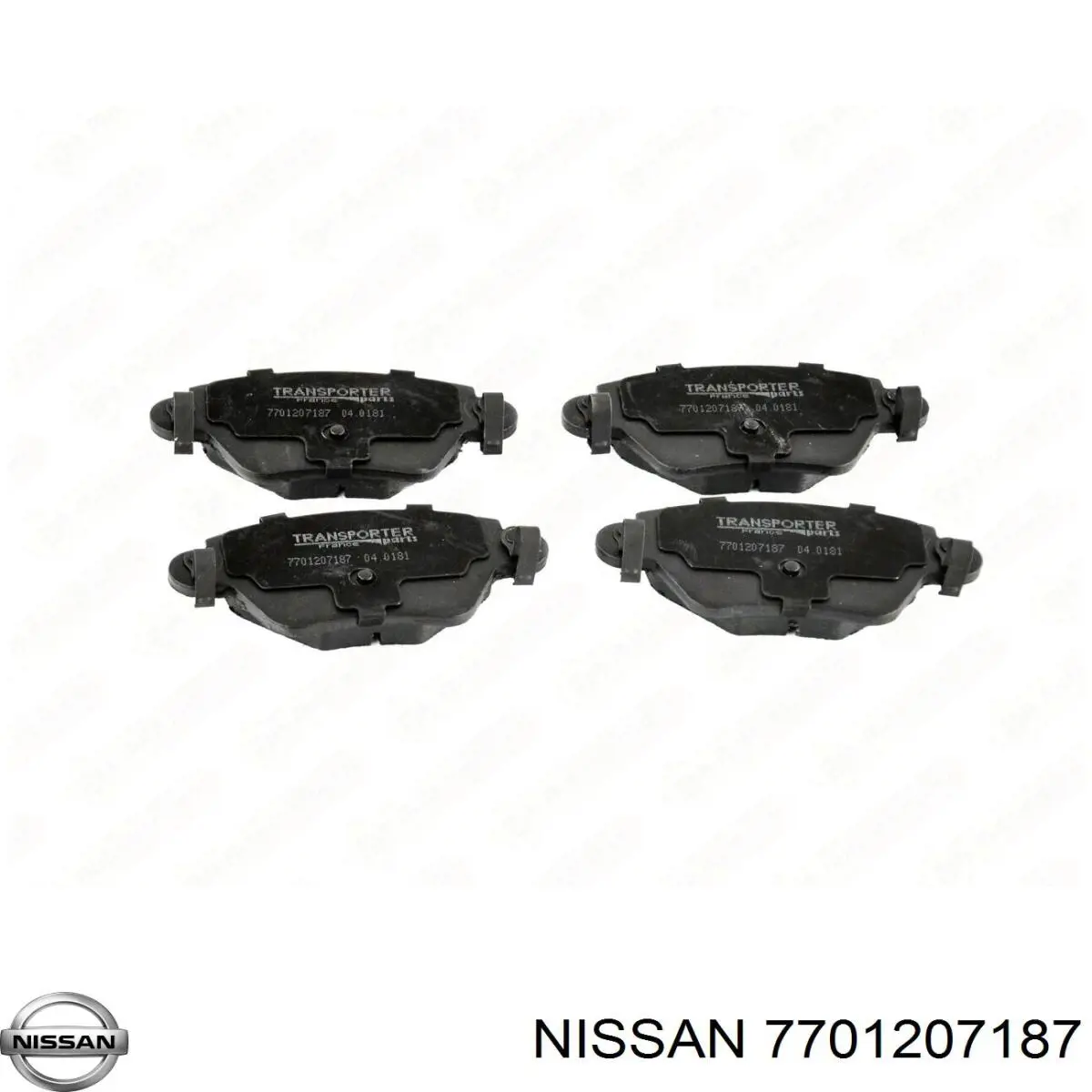 Колодки гальмові задні, дискові 7701207187 Nissan