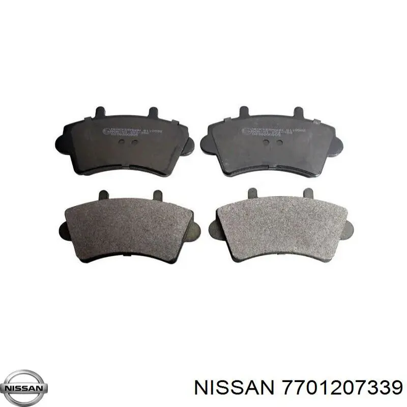 7701207339 Nissan колодки гальмівні передні, дискові