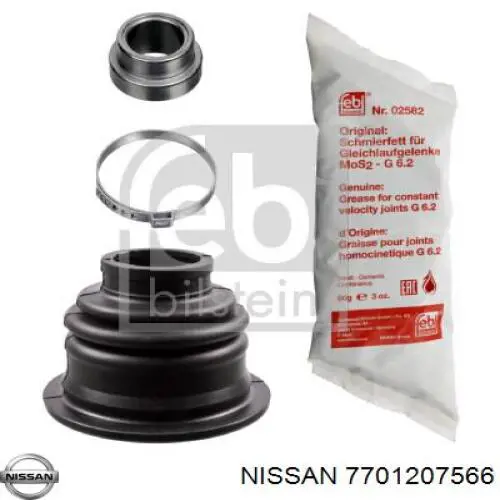 7701207566 Nissan/Infiniti Пильник гранати внутрішній, лівий