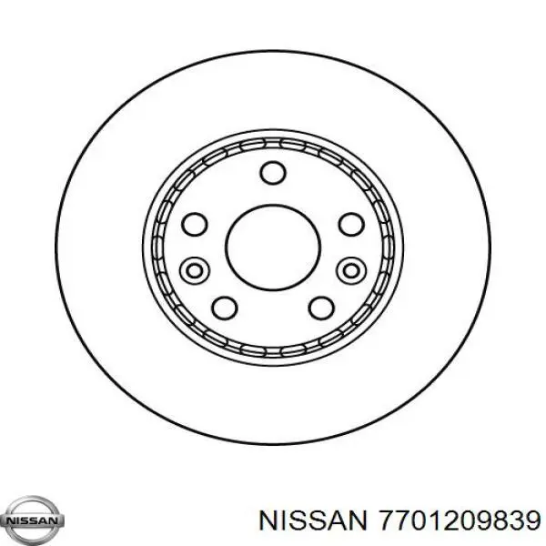 Диск переднього гальма Nissan/Infiniti 7701209839 ціна, від 41.06 USD