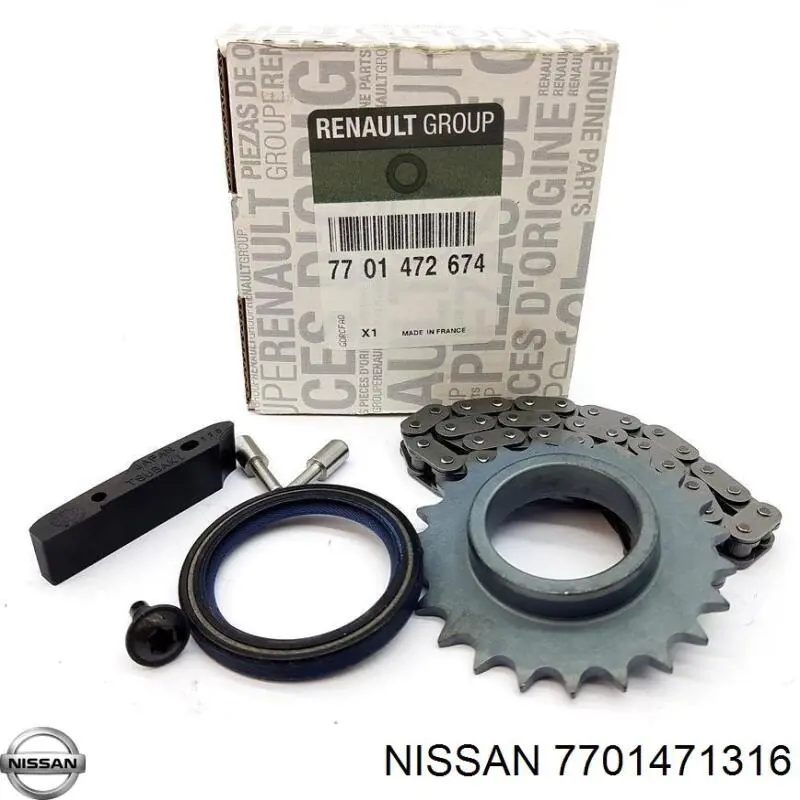 7701471316 Nissan/Infiniti Ланцюг масляного насоса, комплект