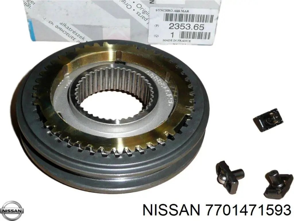 Кільце синхронізатора Nissan/Infiniti 7701471593