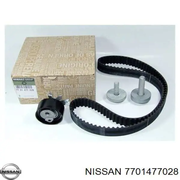 Комплект ГРМ Nissan/Infiniti 7701477028 ціна, від 57.43 USD