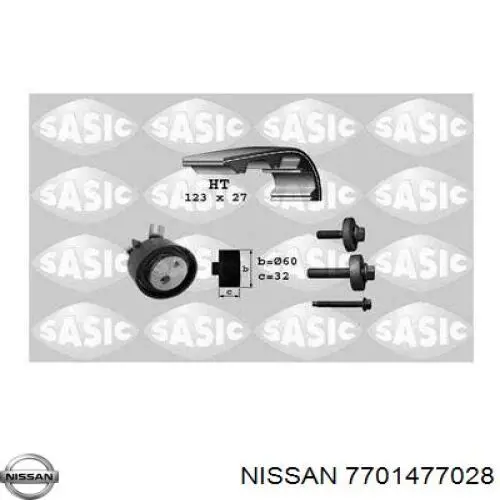Комплект ГРМ 7701477028 Nissan/Infiniti
