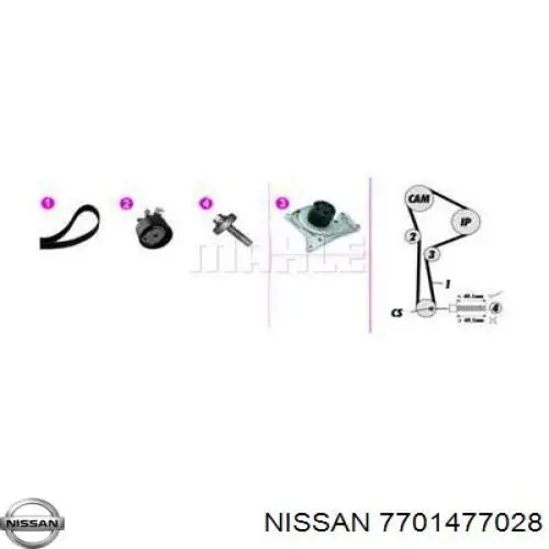 Купити 7701477028 Nissan/Infiniti ГРМ ремень
