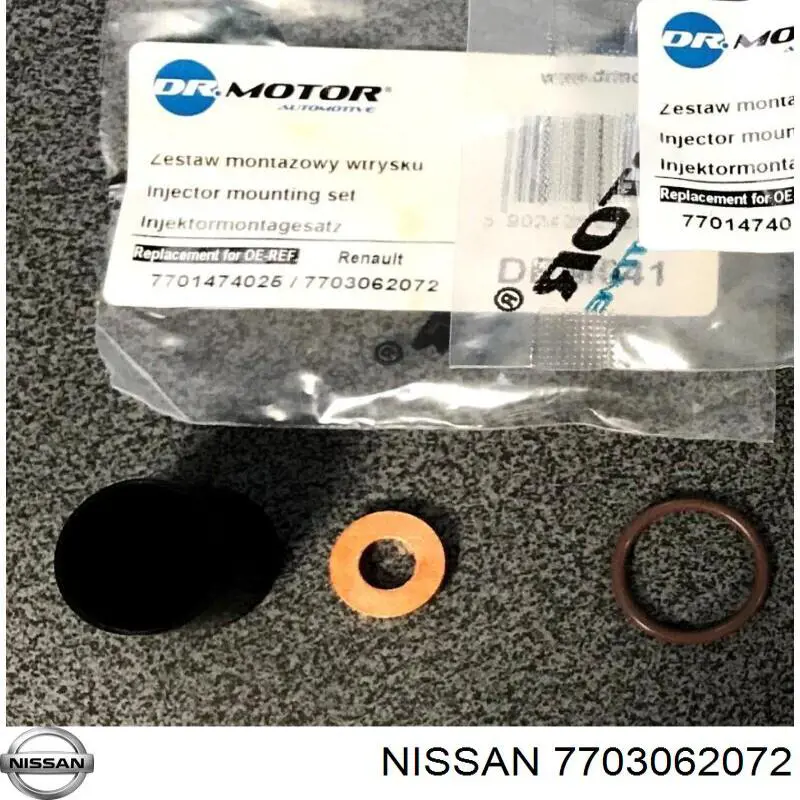 Ущільнююче кільце форсунок інжектора Nissan/Infiniti 7703062072 ціна, від 1.67 USD