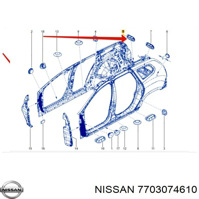 Заглушка днища кузова Nissan/Infiniti 7703074610 ціна, від 4.79 USD