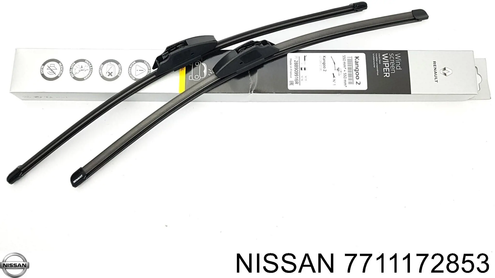 7711172853 Nissan щітка-двірник лобового скла, пасажирська