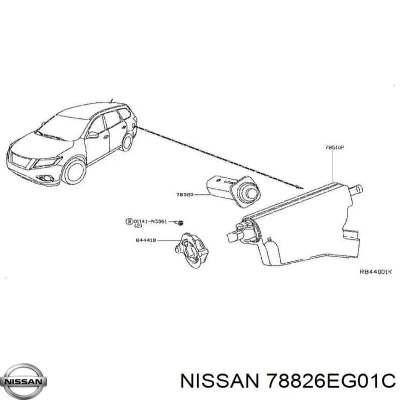 Nissan/Infiniti 78826EG01C ціна, від 11.38 USD