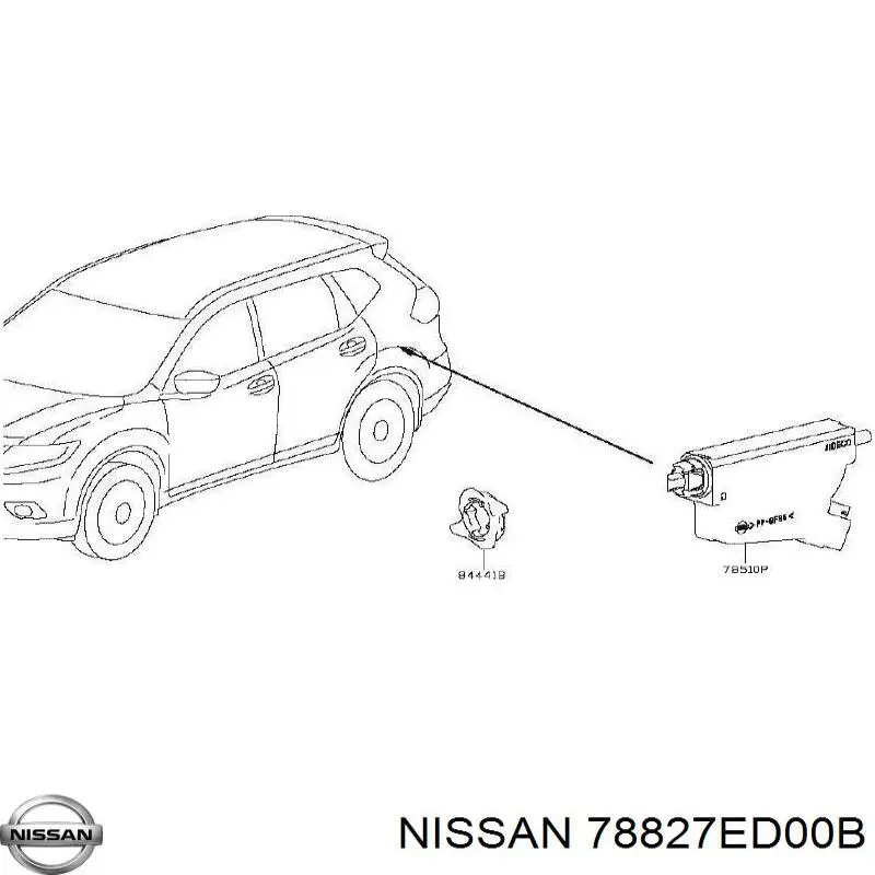 Купити 78827ED00B Nissan/Infiniti Замок відкривання лючка бензобаку